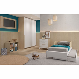Berço Multifuncional para Bebê 5 em 1 Quater Linha Grow Up Carvalho com Areia - 7