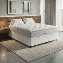 Ver imagem 3 de Cama Box Baú Casal Colchão Molas Ensacadas Granville com Pillow Probel Branco