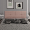 Ver imagem 1 de Cabeceira Painel Cama Box Casal 1,40 México Estofada Suspensa Dobrável - Rose Suede