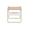 Mesinha Lime Lateral Sala Sofá Cama Decor:Dourado - 3