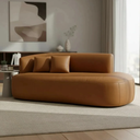 Ver imagem 1 de Sofá Orgânico Divã Estofado Sala Recepção Seed 160 Cm Zahav:courino Braça Lado Direito/courino Sinté