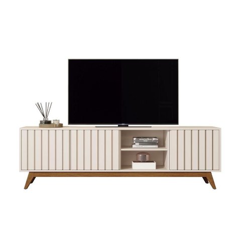 Rack para Tv Jb Acai 1.8 Off White - Moveis Jb