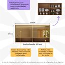 Ver imagem 2 de Armário Aéreo 120cm com Portas de Vidro Paris Multimóveis Mp2213 Rustic