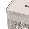 Cesto de Roupas com Tampa Grid ou 49 Litros 38 X 28 X 55,2 Cm Cor:bege - 2
