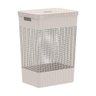 Cesto de Roupas com Tampa Grid ou 49 Litros 38 X 28 X 55,2 Cm Cor:bege - 1