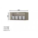 Ver imagem 3 de Armário de Cozinha Modulado Connect 80 C/ 1 Porta Basculante Duna/cristal - Henn