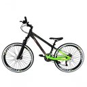 Ver imagem 2 de Bicicleta Aro 26 Vikingx Tuff X44 Preto-verde 21v Alumínio Freio a Disco Aros Vmaxx Pretos
