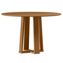 Ver imagem 5 de Mesa de Jantar 4 Lugares Redonda 117cm Tampo MDF Belly N01 Ypê - Lyam Decor