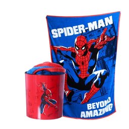 Kit Manta + Balde Pipoca Homem Aranha - Zona Criativa - 1