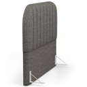 Ver imagem 6 de Cabeceira Cama Box Queen Estofada Orgânica 160cm Alice W01 Linho Mescla Chumbo- Lyam Decor