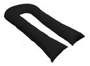 Ver imagem 1 de Fronha Para Travesseiro De Corpo Gigante De Formato U 140x70 - Preto