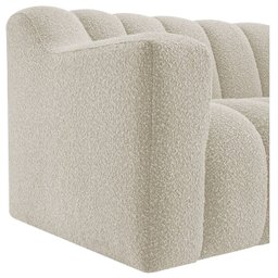 Kit 1 Sofá 180cm 1 Poltrona Luxo Recepção Sala Elegance Bouclé - 8
