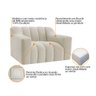 Kit 1 Sofá 180cm 1 Poltrona Luxo Recepção Sala Elegance Bouclé - 7