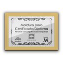 Ver imagem 2 de Kit 5 Certificados Diplomas A4 com Tela de Acetato e MDF - Moldura Marfim