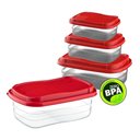 Ver imagem 6 de Kit 3 Potes Transparentes com Tampa para Freezer Cor Transparente