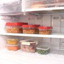 Ver imagem 5 de Kit 3 Potes Transparentes com Tampa para Freezer Cor Transparente