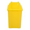 Cesto Quadrado com Tampa Vai e Vem 60 Litros Cor:amarelo - 5