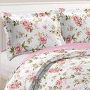 Ver imagem 2 de Kit Cobre Leito Colcha Casa Scarpa Mix Queen Estampado Dupla Face Floral 3 Peças - Nádia