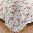 Ver imagem 3 de Kit Cobre Leito Colcha Casa Scarpa Mix Queen Estampado Dupla Face Floral 3 Peças - Nádia
