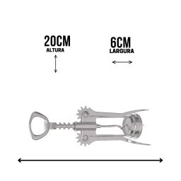 Saca-Rolhas para Vinhos Premium Inox - 3