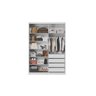 Guarda Roupa Branco Flex Solteiro com Espelho 2 Portas em Mdf Riva - Demóbile - 2