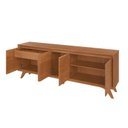 Ver imagem 4 de Buffet 5 Portas Pés em Madeira Maciça Premium - Naturalle - Mavaular