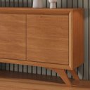 Ver imagem 5 de Buffet 5 Portas Pés em Madeira Maciça Premium - Naturalle - Mavaular