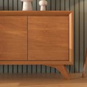 Ver imagem 6 de Buffet 5 Portas Pés em Madeira Maciça Premium - Naturalle - Mavaular