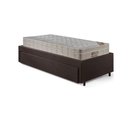 Ver mais imagens de Base Box Cama Solteirão Sapateira Courino Linho Marrom e Colchão Airtech Ortobom 96x203