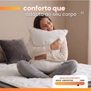 Ver imagem 6 de Colchão Casal Queen Molas Ensacadas Pillow Top Maximus 158x198x28cm Cinza/Branco Gazin