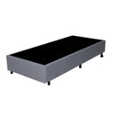Ver imagem 2 de Cama Box Solteiro 88x188 + Colchão Ecoline Ecoflex Espuma D23 Courino Linho