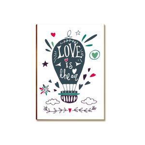 Placa Decorativa Mdf Tam A4 Frase Amor Sala Escritório Pa1