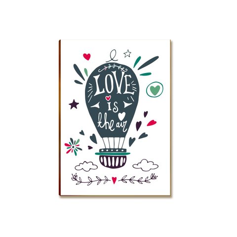 Placa Decorativa Mdf Tam A4 Frase Amor Sala Escritório Pa1