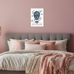 Placa Decorativa Mdf Tam A4 Frase Amor Sala Escritório Pa1 - 4