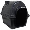 Casinha de Cachorro Cão e Gato Plástica Iglu Número 5 Porte Médio Preto Furacão Pet N5,0 01009 Black - 2