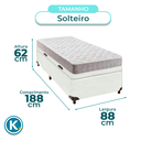 Ver imagem 3 de Cama Box Bau Blindado Solteiro + Colchão D23 D23 Inducol