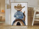 Ver imagem 3 de Quadro Decorativo Cowboy Vaqueiro Cavalo Rodeio Menino Quarto Decoração