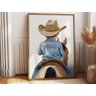 Quadro Decorativo Cowboy Vaqueiro Cavalo Rodeio Menino Quarto Decoração - 2