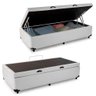 Cama Box Baú Solteiro Sintético Sereneprime Branco 88x188x44 - 1