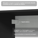 Ver imagem 2 de Armário de Cozinha Completa 300 cm Suspenso Preto Nice Madesa 07
