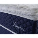 Ver imagem 4 de Conjunto Cama Box Solteiro Lagras 96x203x66 Azul com Molas Ensacadas