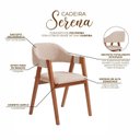 Ver imagem 6 de Kit 4 Cadeiras de Jantar em Madeira Maciça Estofada Corda Artesanal Serena Espresso Móveis