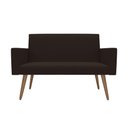 Ver imagem 7 de Kit Sófa 2 Lugares e 2 Poltronas para Sala de Estar Recepção Marrom