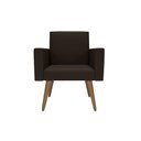 Ver mais imagens de Kit Sófa 2 Lugares e 2 Poltronas para Sala de Estar Recepção Marrom