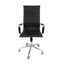 Ver imagem 1 de Cadeira Presidente Giratória Esteirinha Charles Eames Preta