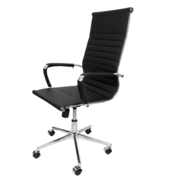 Cadeira Presidente Giratória Esteirinha Charles Eames Preta - 2