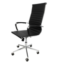 Ver imagem 2 de Cadeira Presidente Giratória Esteirinha Charles Eames Preta