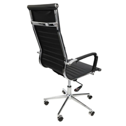 Cadeira Presidente Giratória Esteirinha Charles Eames Preta - 4