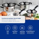Ver imagem 3 de Jogo de Panelas Tramontina Solar 4 Peças Inox Fundo Triplo Cabo Silicone