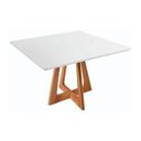Ver imagem 2 de Mesa Quadrada Tampo de Vidro 1,35 X 1,35 Cannes Gold Salas